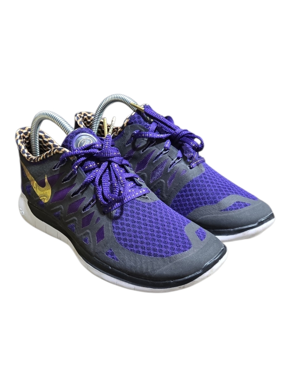 Nike Free 5.0 Doernbecher 725566-580 PURPLE/GOLD/BLK size 7 Running Shoes